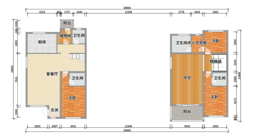 海信千畝園240㎡三室兩廳戶(hù)型平面布局圖.jpg